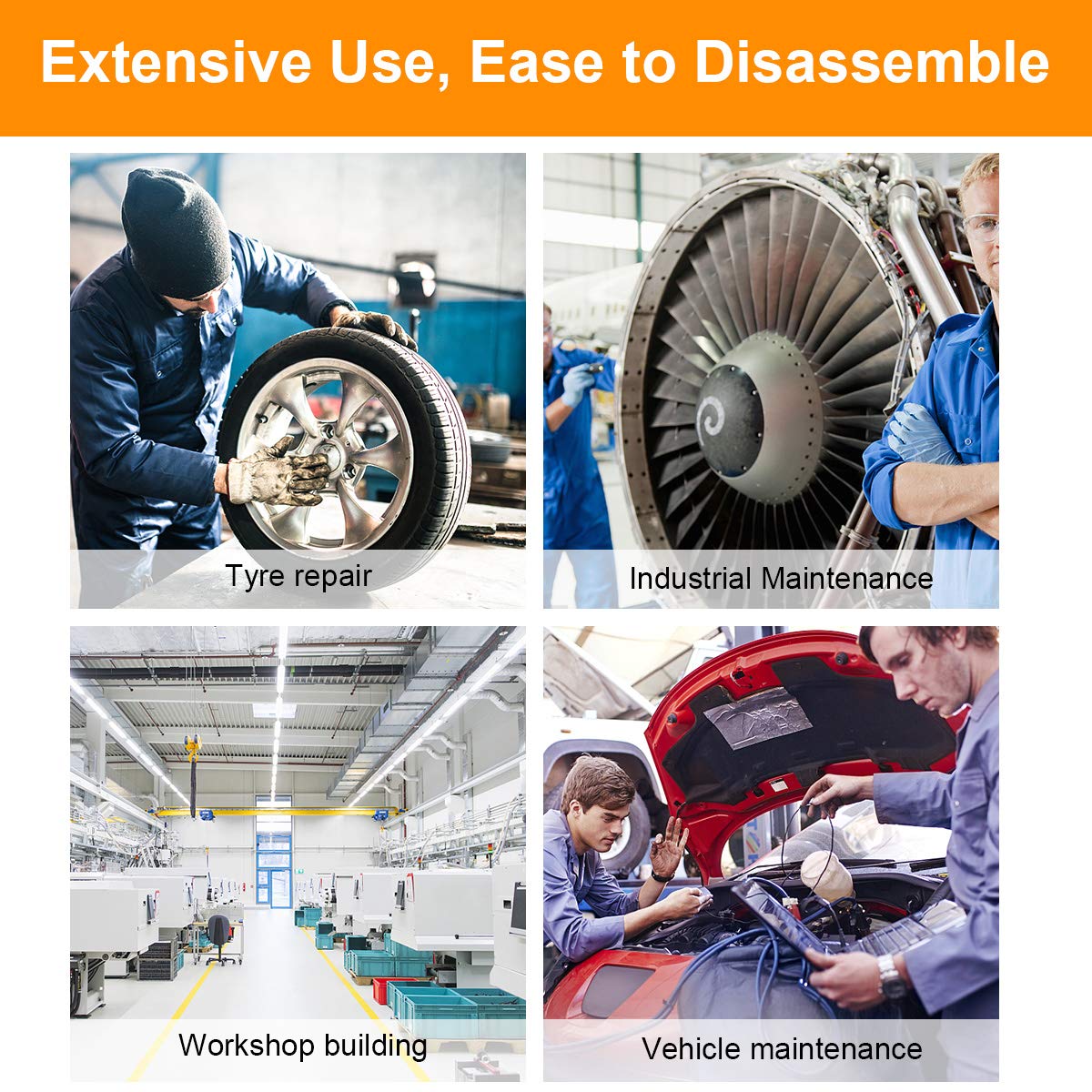 Goplus 1” Impact Wrench, Air Impact Gun with 1-1/2" & 1-5/8" Sockets, 6 Inch Extended Anvil, 1/2" NPT Air Inlet, Carrying Case, Pneumatic Impact Gun Goplus