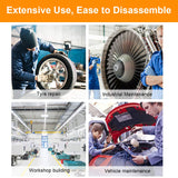 Goplus 1” Impact Wrench, Air Impact Gun with 1-1/2" & 1-5/8" Sockets, 6 Inch Extended Anvil, 1/2" NPT Air Inlet, Carrying Case, Pneumatic Impact Gun Goplus