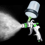 ROIKETU HVLP Paint Sprayer with 10pcs 600ML Mixing Quick Cup,Spray Paint Gun Set Contain 3 Nozzles 1.4/1.7/2mm &Pressure Gauge for Car ROIKETU