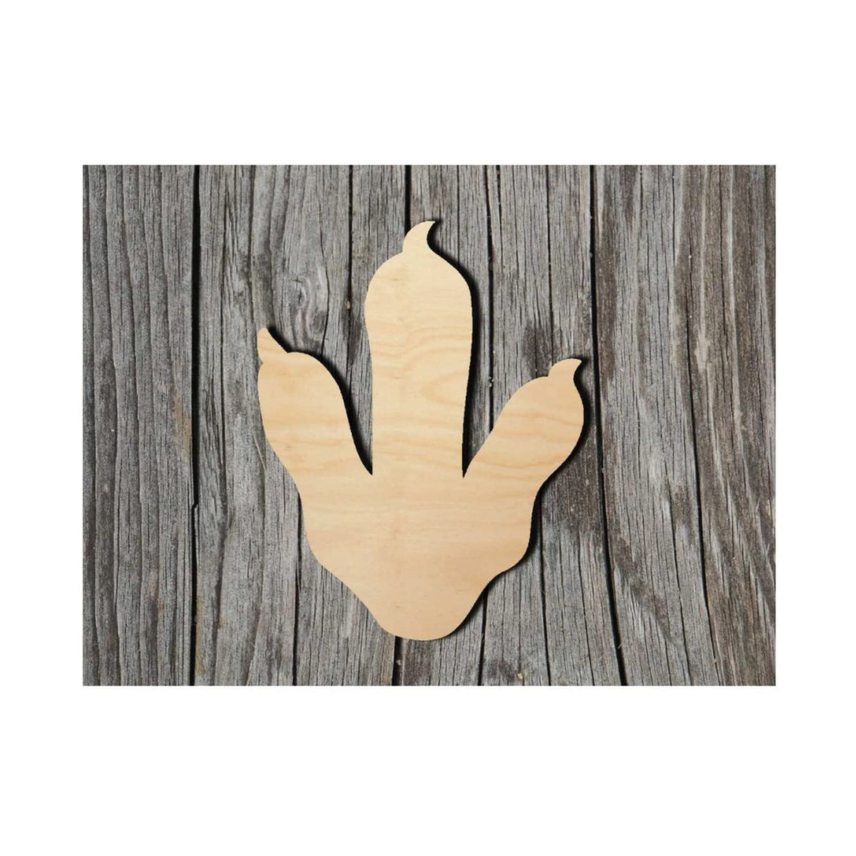Dinosaur Footprint Wood Craft Unfinished Wooden Cutout Art DIY Wood Signs Inspirational Wall Plaque Rustic Home Wall Hanging Sign Decor for Living Arupkeer