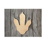 Dinosaur Footprint Wood Craft Unfinished Wooden Cutout Art DIY Wood Signs Inspirational Wall Plaque Rustic Home Wall Hanging Sign Decor for Living Arupkeer