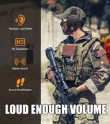 Hocazor Upgrade Bluetooth 5.4 Shooting Ear Protection with Sound Amplify Electronic Digital Safety Ear Muffs Slim Hearing Protector for Shooting Hocazor
