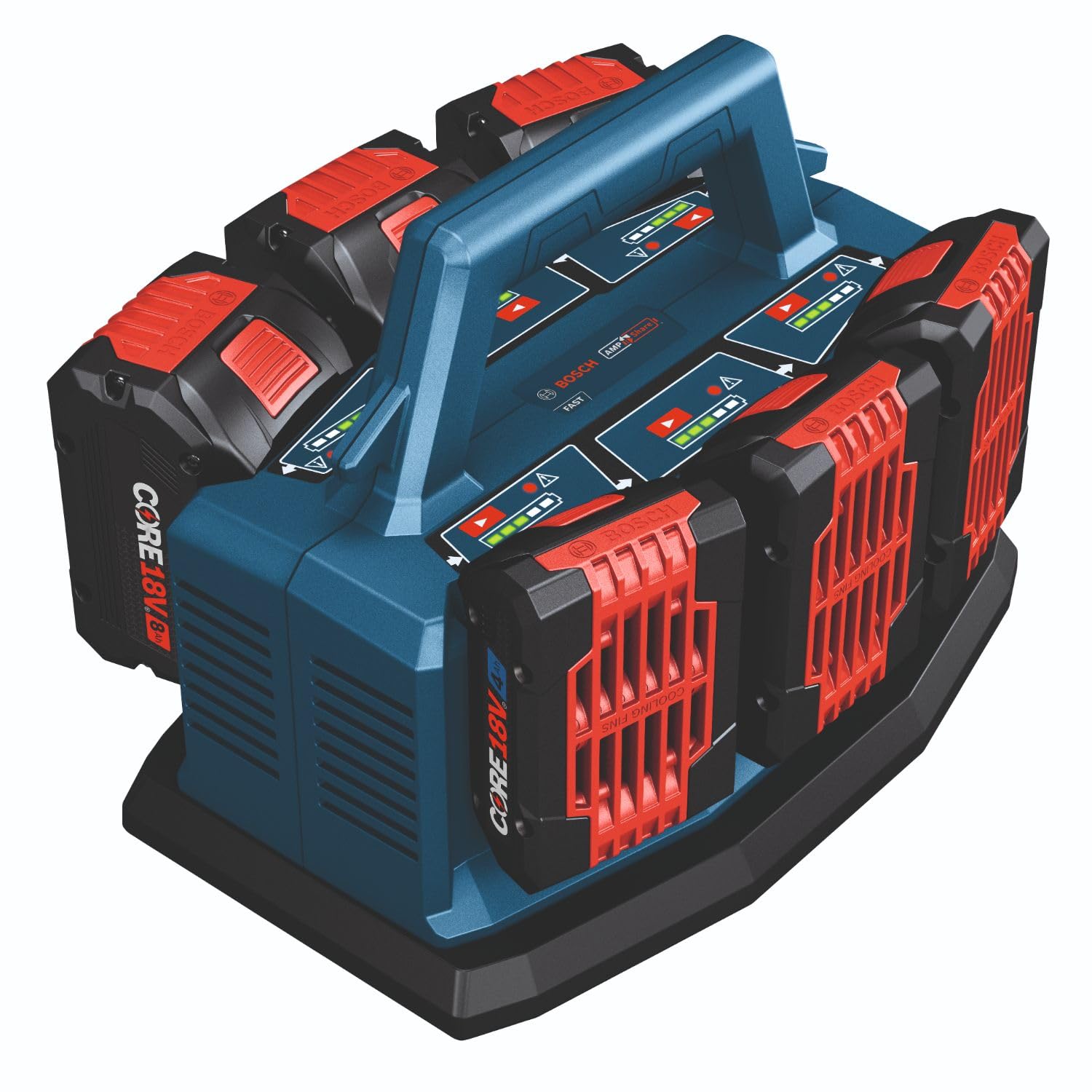 BOSCH GAL18V6-80 18V 6-Bay Fast Battery Charger - WoodArtSupply