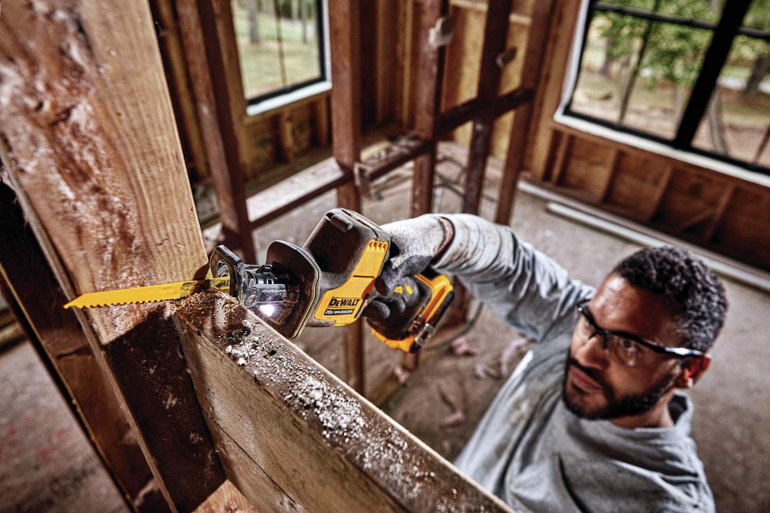 DEWALT ATOMIC 20V MAX* Reciprocating Saw, One-Handed, Cordless, Tool Only (DCS369B) - WoodArtSupply