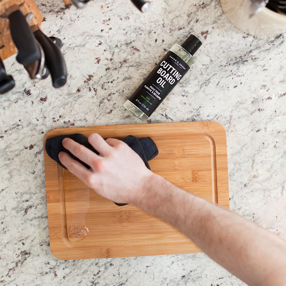 Caron & Doucet - Cutting Board & Butcher Block Conditioning & Finishing Oil | 100% Coconut Derived & Vegan, Best for Wood & Bamboo Conditioning & CARON & DOUCET