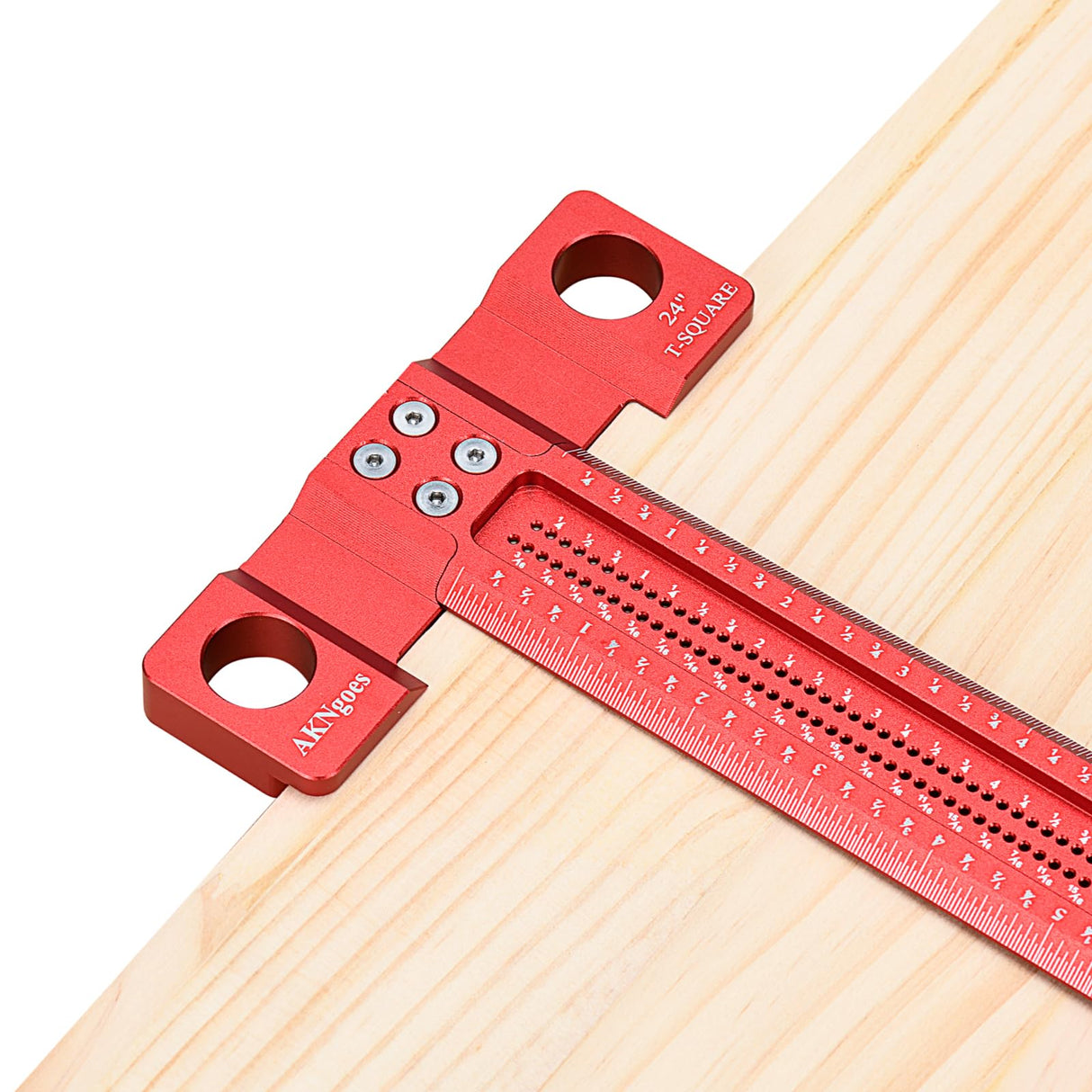 AKNgoes Woodworking Scriber t Square Ruler 36inch with Thoughtful Support Lips, t Square Woodworking Scriber, Aluminum Alloy Architect Ruler for AKNgoes