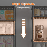 REIBII 71’’H Wire Shelving Rack 7-Tier Metal Shelving Units and Storage Shelves Loads 1176 LBS Adjustable Garage Shelving Heavy Duty Metal Shelves REIBII