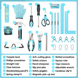 SHALL 26-Piece Kids Size Tool Set, Real Tools Kit for Kids with 12" Tool Bag, Safety Certified Children Learning Tool Set with Hand Tools for Boys & SHALL