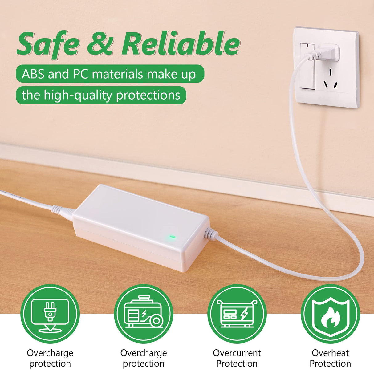 Enhon Power Cord Replacement Compatible with Cricut Maker 3, 24V AC DC Power Adapter Compatible with Cricut Cutting Machine, Charger Power Supply Enhon