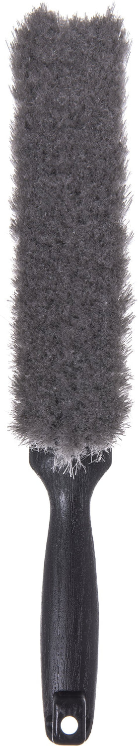 SPARTA Flo-Pac Counter Brush, Bench Brush, Dustpan Brush with Flagged Bristles for Counters, Floors, And Fireplace, 8 Inches, Gray SPARTA