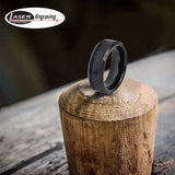 Free Personalized laser engraving Ring for Men and Ring for Women Ceramic Band Rings 8mm Black Carbon Fiber Inlay Wedding Band Ring Ideal Rings for Tungsten Jeweler