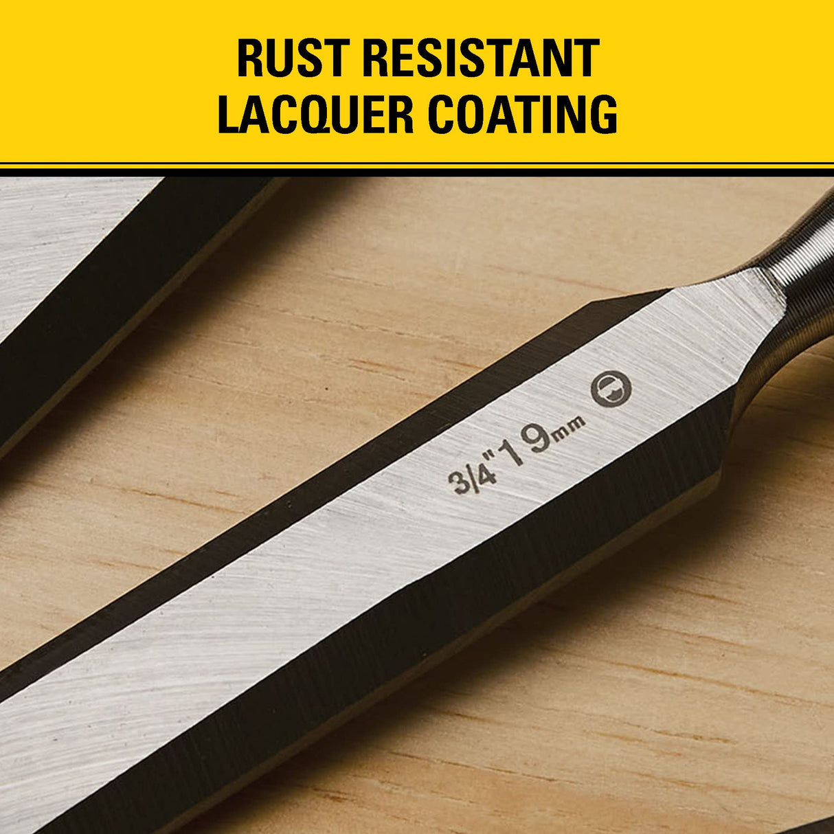 STANLEY Chisel Set, 150 Series, Short Blade, Wood, 3-Piece (16-150) Stanley