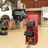 Goplus 6-Drawer Rolling Tool Chest, 3-in-1 Tool Box Organizer w/Auto Locking System & Lockable Wheels & Sliding Drawers & Detachable Top, Tool Goplus