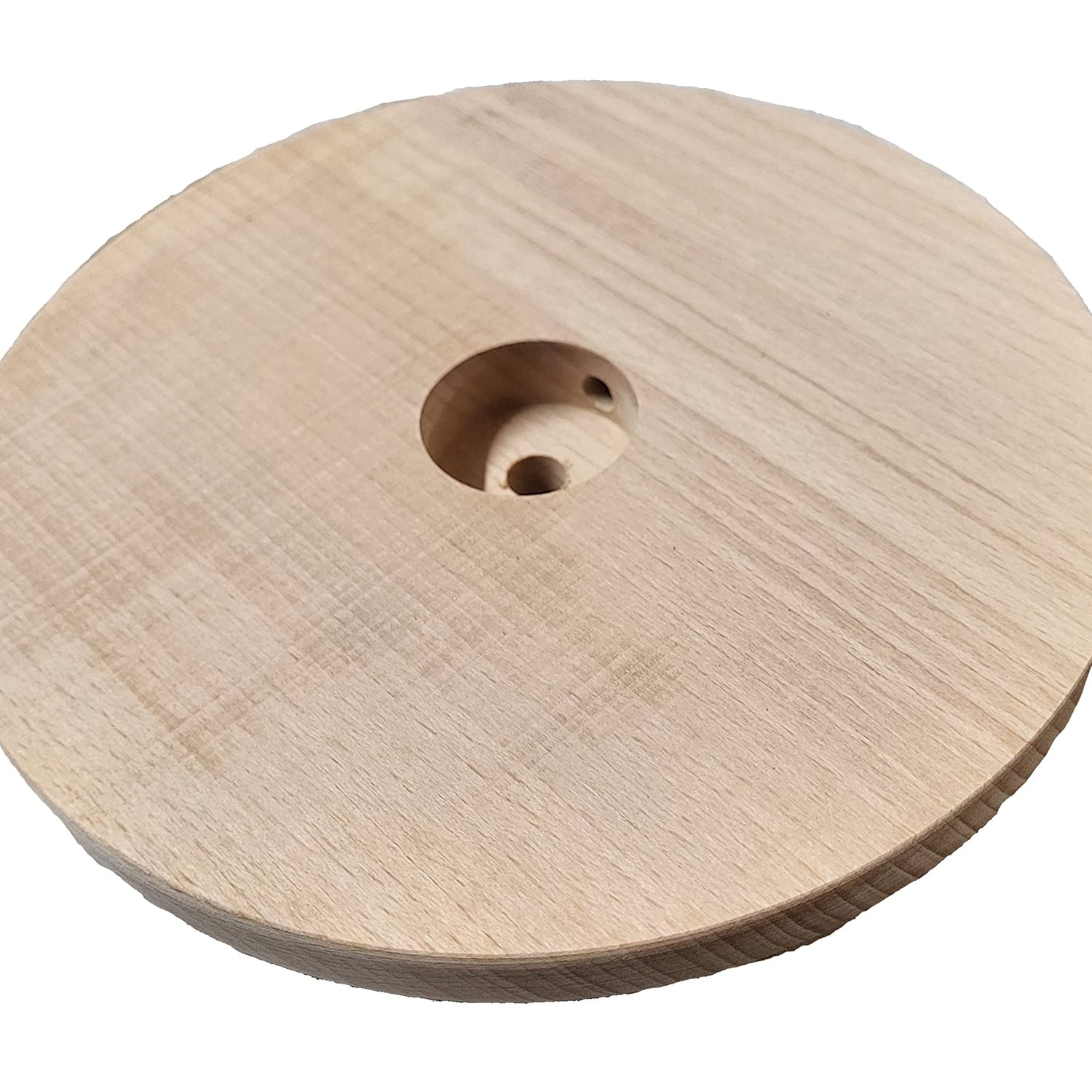 B&P Lamp® Modern Style Unfinished Wooden Lamp Base, 6 Inch Top by 7 1/2 Inch Bottom by 1 1/4 Inch Height B&P Lamp