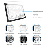 ME456 A4 LED Light Box 9x12 Inch Light Pad Only 5mm Ultra-Thin USB Power Light Table for Tracing ME456