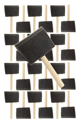 Pro Grade - Foam Brushes - 4 Inch - 24 Piece Poly Foam Brush Set Pro Grade