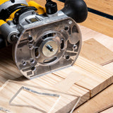 POWERTEC 10Pcs Solid Router Template Bushing Guides Sets 5/16 to 1 Inch with Molded Carrying Case. Fits All Porter Cable Style Router Sub Bases. POWERTEC