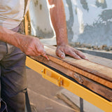 IRONMAX Saw Horses 2 Pack Folding, Heavy Duty Sawhorse w/ Non-slip Work Table Surface & 2x4 Fast Open Legs, Portable Sawhorses Bench Twin Pack for IRONMAX