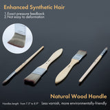 ARTIFY 24 Pieces Paint Brush Set, Expert Series, Enhanced Synthetic Brush Set with Cloth Roll and Palette Knife for Acrylic, Oil, Watercolor and ARTIFY