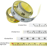 4 Size Workbench Ruler Adhesive Backed Tape Measure Waterproof Sticky Measuring Tape in 60 Inches/ 152 cm, 24 Inches/ 61 cm, 12 Inches/ 30 cm, 40 Frienda