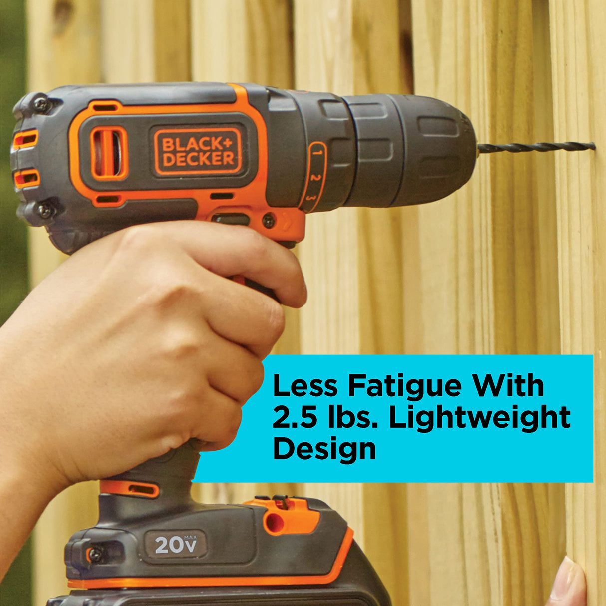 BLACK+DECKER 20V MAX Cordless Drill/Driver (BDCDD120C),Pack of 1 BLACK+DECKER