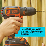 BLACK+DECKER 20V MAX Cordless Drill/Driver (BDCDD120C),Pack of 1 BLACK+DECKER