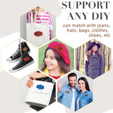 Huhumy 60 Pcs 3 x 2 Inch Blank Leatherette Hat Patches with Adhesive Rustic Leatherette Hexagon Laserable Patch Faux Leather Patches for Hats Fabric Huhumy