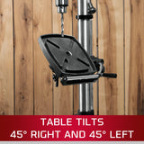 JET 12-Inch Variable-Speed Benchtop Drill Press, 1/2 HP, 1Ph 115V (JWDP-12) Jet