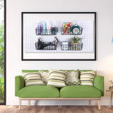 8 Sets Pegboard Wall Mount Display Pegboard Plastic Garage Pegboard Wall Organizer Pegboard Panel Kit Installation Accessories for Kitchen Living Nuanchu