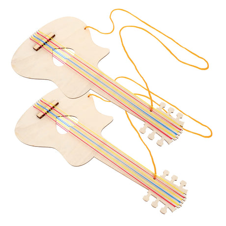 Toyvian 10 Pcs Child Guitar Mini Toys Miniature Guitar Miniature Guitar Toy Childrens Ukulele Unfinished Guitar Toy Crafts DIY Painting Guitar Toy Toyvian