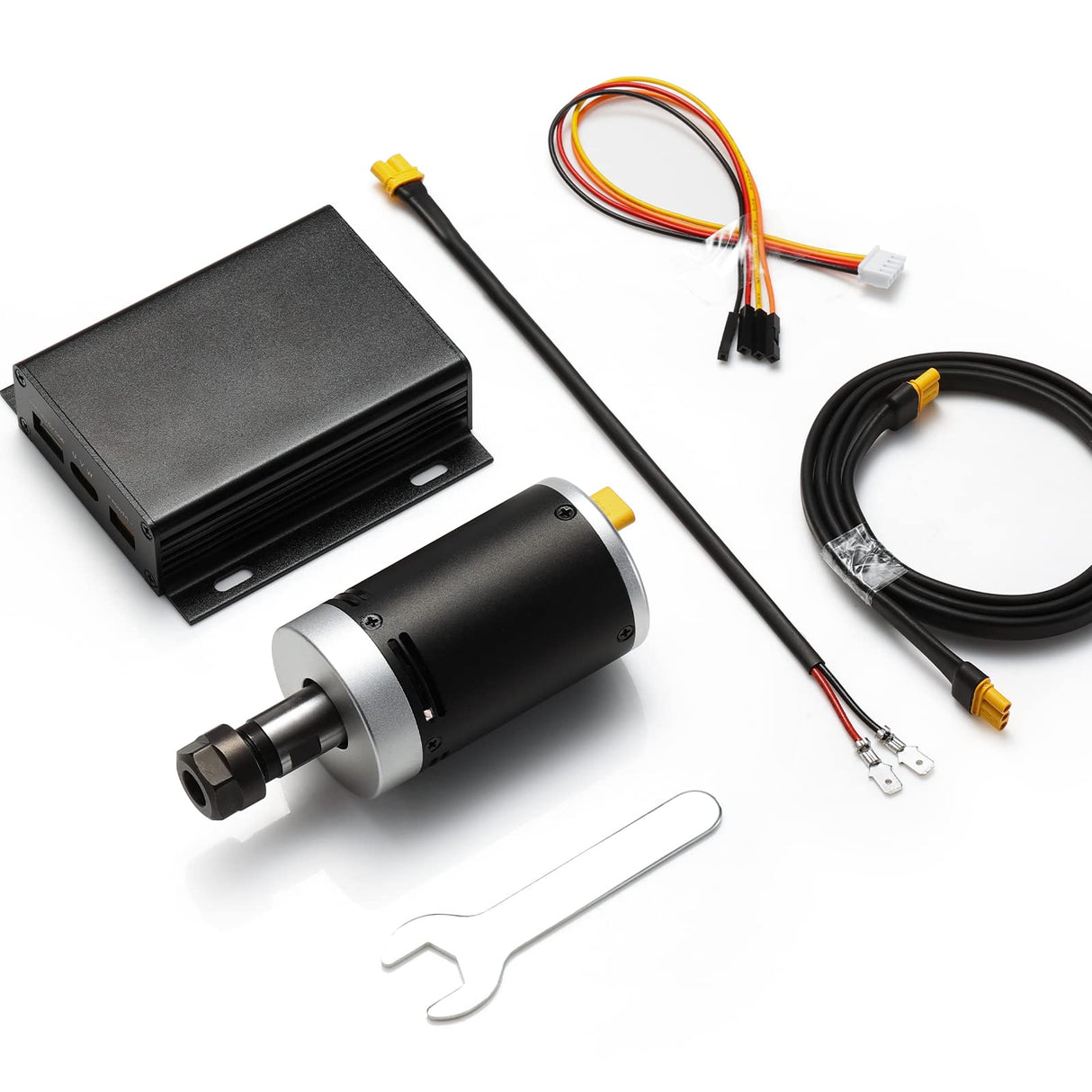 Genmitsu CNC Brushless Motor DC Spindle Kit 24V 12000rpm with Drive Board & Collet Holder Installed, Perfect for 3018 Series CNC Machine Genmitsu