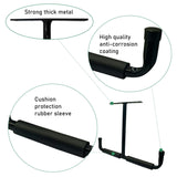 Fpz-bd Black 16.5 Inch Garage Ceiling Storage Racks,Heavy Duty Overhead Garage Storage Rack for Bike,Pipe,Ladder,Wood(2Pack,Gray,Included Plastic Fpz-bd