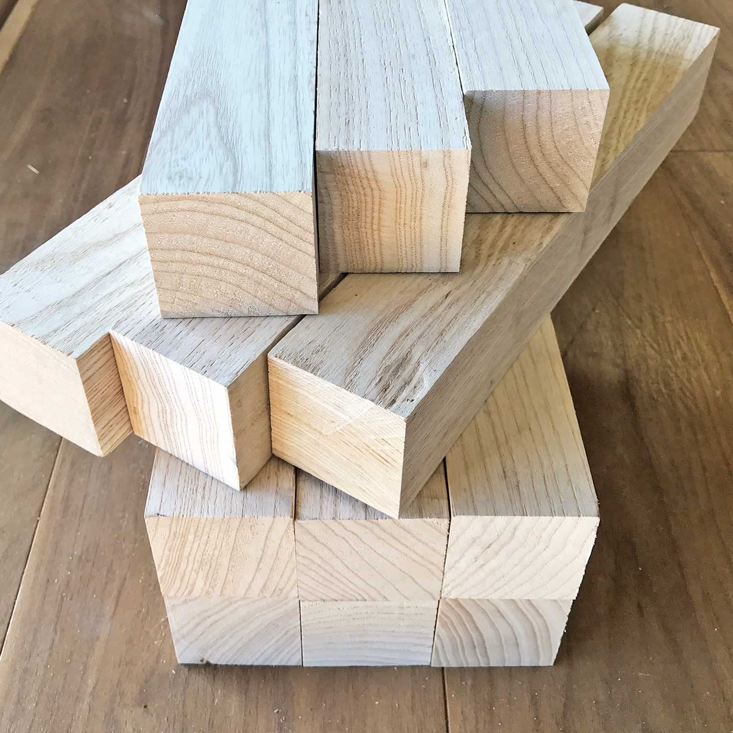 Exotic Wood Zone | White Ash Wood Turning Blanks 4pcs- 2" x 2" x 24" - WoodArtSupply