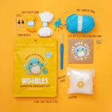 The Woobles Beginners Crochet Kit with Easy Peasy Yarn as seen on Shark Tank - with Step-by-Step Video Tutorials - Pierre The Penguin The Woobles