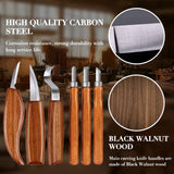 28-in-1Wood Carving Kit with Basswood Carving Blocks, Wood Carving Tools includes 3 Wood Carving Knives, 3 Detail Wood Carving Knife and 8 Wood gulrear
