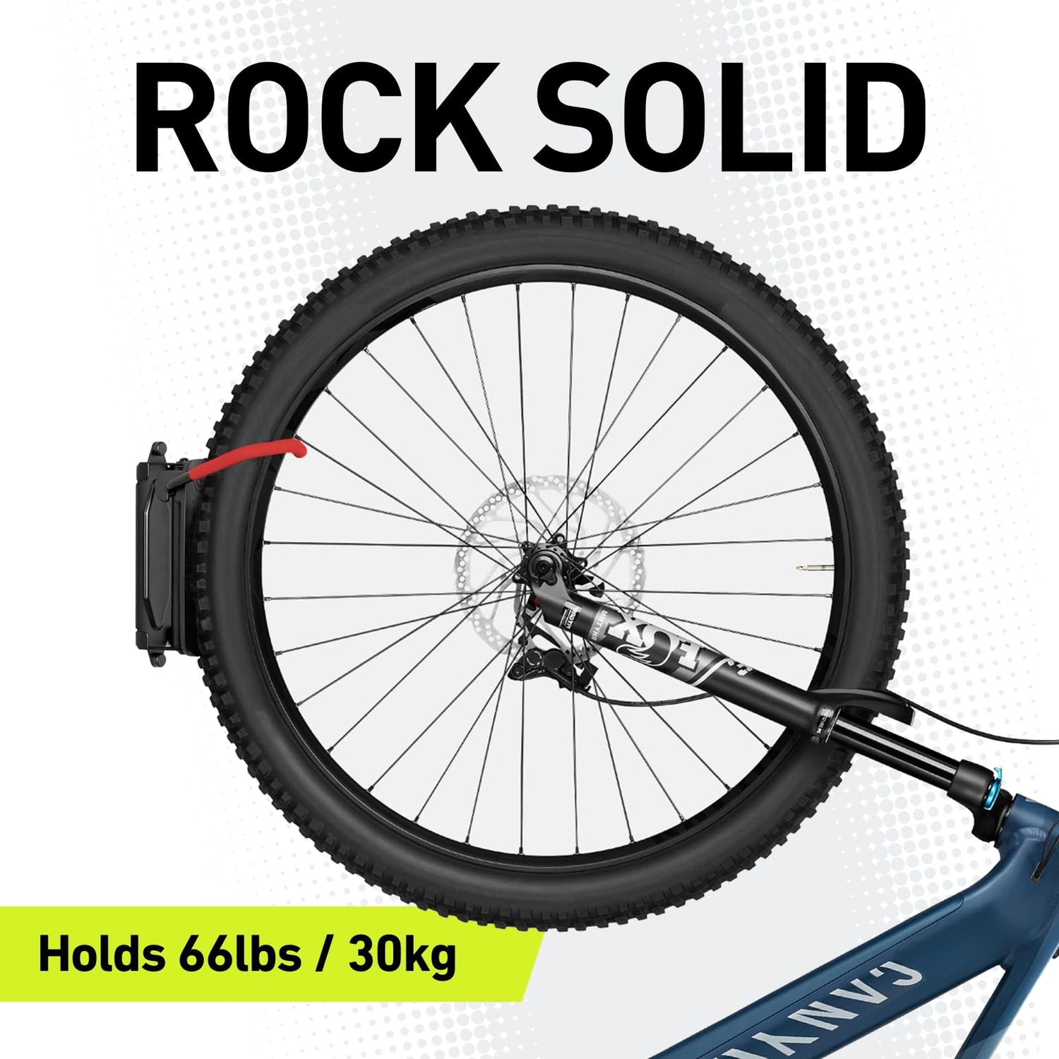 Vibrelli Swivel Bike Wall Mount - Bike Hanger - Vertical Bike Rack - Bike Hangers for Garage - MTB Mountain Bike Wall Mount Bike Rack - Bicycle Vibrelli