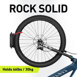 Vibrelli Swivel Bike Wall Mount - Bike Hanger - Vertical Bike Rack - Bike Hangers for Garage - MTB Mountain Bike Wall Mount Bike Rack - Bicycle Vibrelli