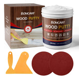 BONCART Wood Filler,Wood Putty,Wood Filler Paintable,Wood Repair Putty Stainable,9.87 Ounce White wood filler,Wood furniture repair kit,Quickly Boncart