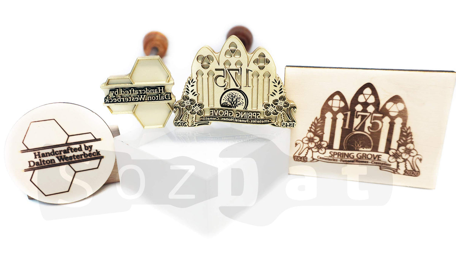 Custom Wood Branding Iron with Personalised Logo - SozDat Premium Quality Stamp SozDat