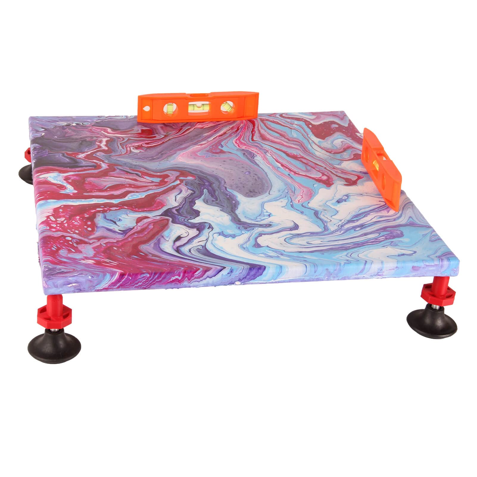 𝗟𝗢𝗣𝗔𝗦𝗔 Adjustable Canvas Support Stands for Acrylic and Epoxy Pouring Paint, Cabinet Door Elevated and Canvas Feet Risers for Paint Clean (4pcs) - WoodArtSupply