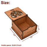 Personalized Keepsake Box - Small Wooden Box with Hinged Lid, Custom Wood Gift Box, Customizable Wood Engraved Box for Wedding and Anniversary, Tiny Top obsession