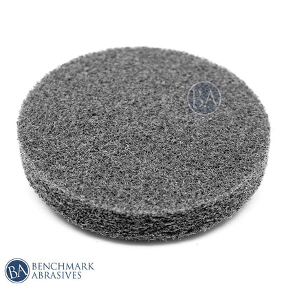Benchmark Abrasives 3" Quick Change Silicon Carbide Non-Woven Surface Preparation Wheels for Sanding Polishing Paint Removal, Male R-Type Backing Use