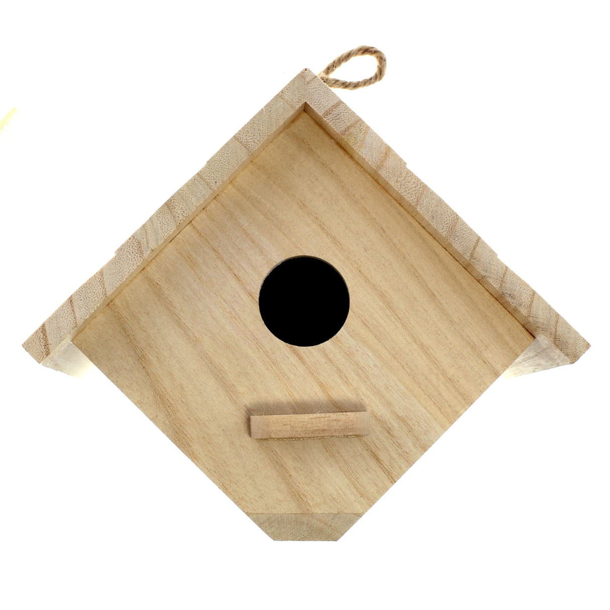 7" Wooden Hanging Wood Birdhouse by Make Market - Unfinished Hanging Birdhouse Made of 100% Wood, Outdoor Nesting Boxes - Bulk 8 Pack ArtMinds