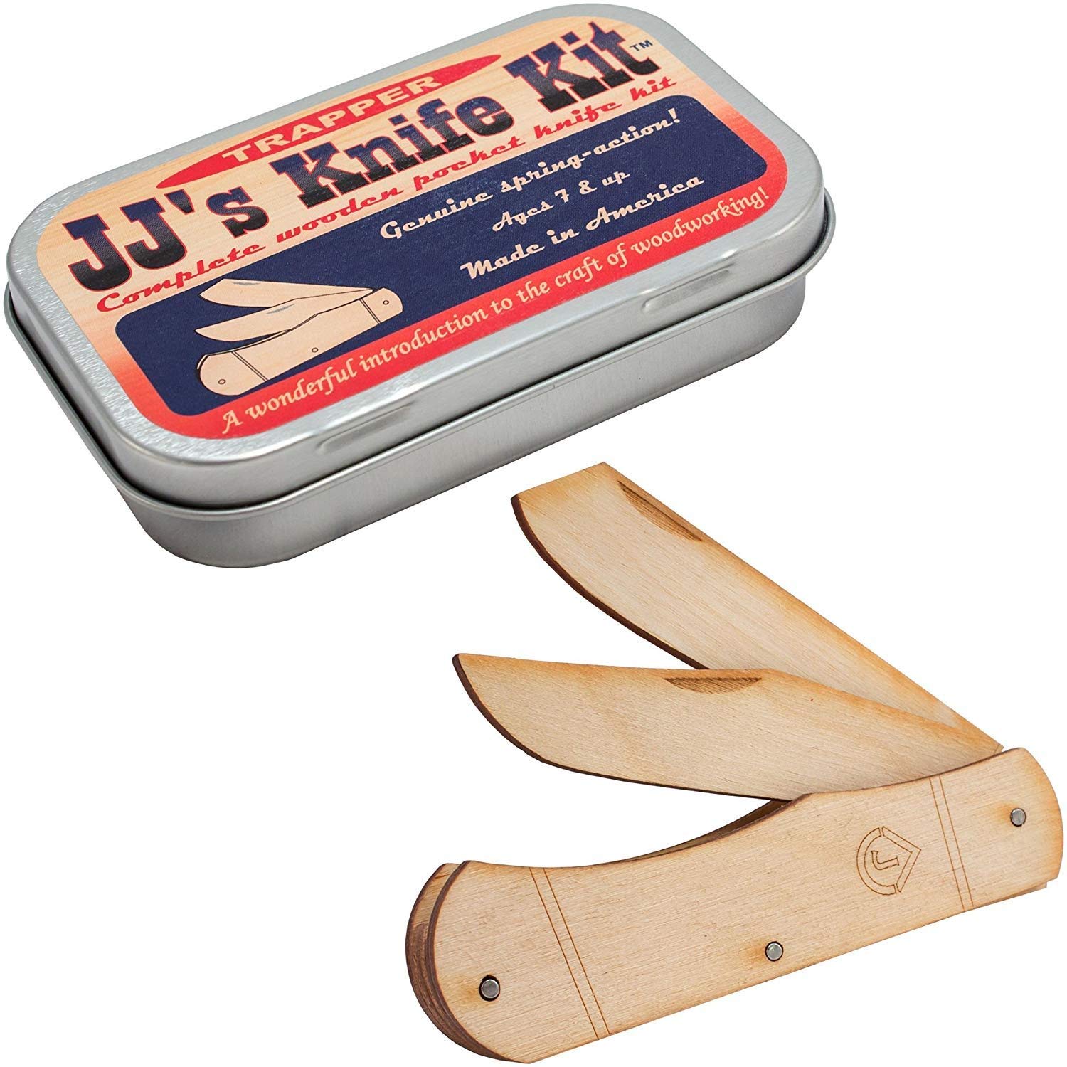 Channel Craft, JJ's Pocket Knife, Wood Craft Kit, Wooden Pocket Knife CHANNEL CRAFT
