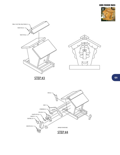 Wild & Wacky Birdhouses and Feeders: 18 Creative and Colorful Projects That Add Fun to Your Backyard (Fox Chapel Publishing) Cartoon, Bear, Tree - WoodArtSupply