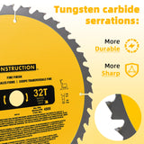 Upgraded DW3128P5 (2-Pack) 12in 80T&32T(dw3128/dw3123) Miter Saw Blade,Tungsten Carbide,Crosscutting,Compatible with DEWALT, for Miter Saws OEM home