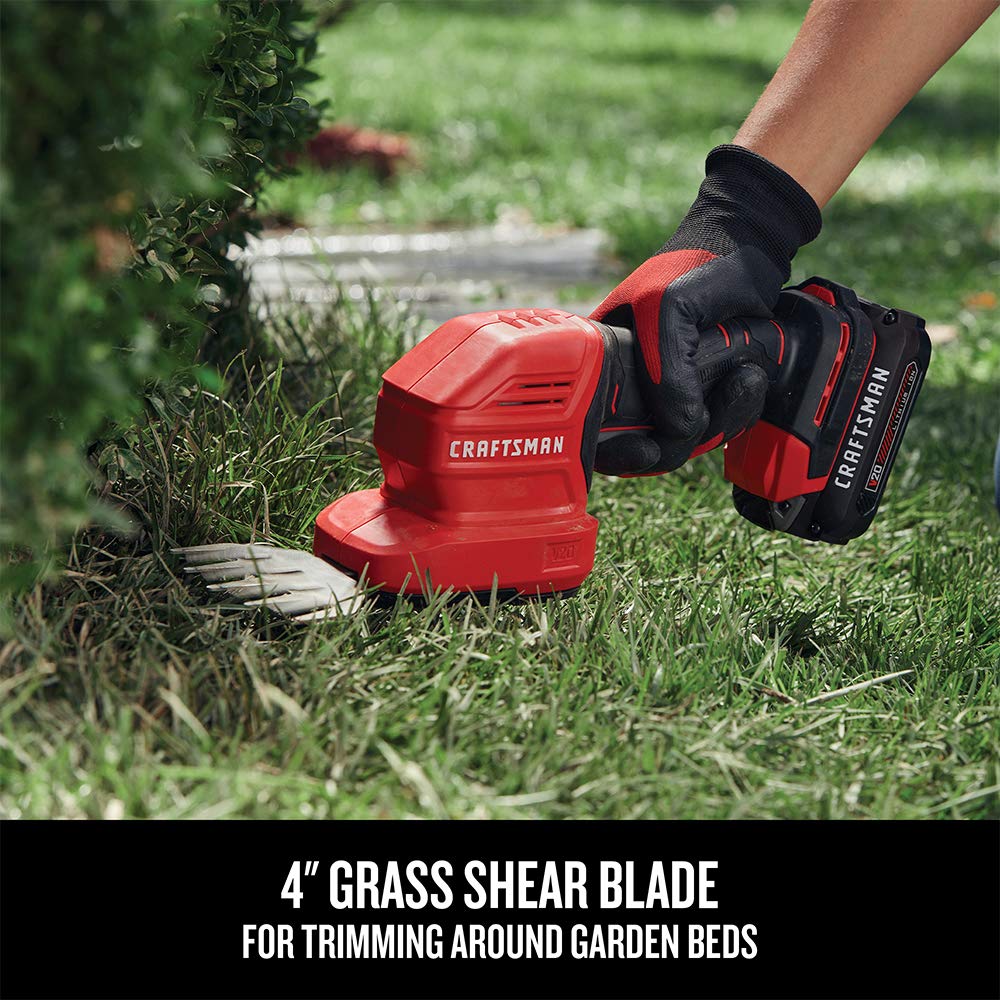 CRAFTSMAN V20 Cordless Handheld Grass Trimmer and Mini Hedge Trimmer Kit (CMCSS800C1) Craftsman