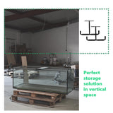 Fpz-bd Black 16.5 Inch Garage Ceiling Storage Racks,Heavy Duty Overhead Garage Storage Rack for Bike,Pipe,Ladder,Wood(2Pack,Gray,Included Plastic Fpz-bd