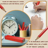 WYOMER 60 Pcs Carpenter Pencils, Octagonal Hard Black Carpenter Pencils, Construction Plan Pencils for Woodworking Marking WYOMER