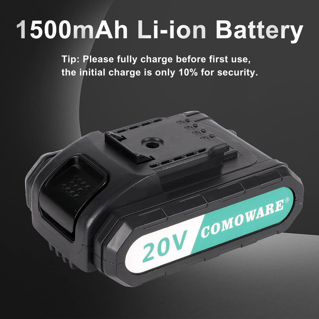 COMOWARE 20V Cordless Drill, Electric Power Drill Set with 1 Battery & Charger, 3/8” Keyless Chuck, 2 Variable Speed, 266 In-lb Torque, 25+1 Position COMOWARE